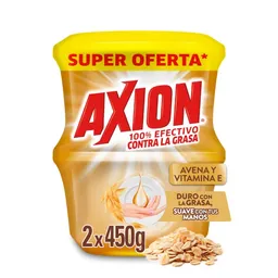 Lavaplatos en Crema Axion Avena y Vitamina E 450g x 2und