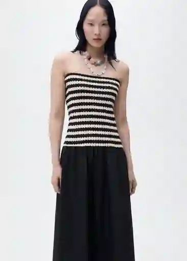 Vestido Nati Negro Talla M Mujer Mango