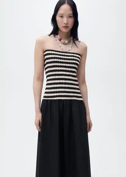 Vestido Nati Negro Talla M Mujer Mango