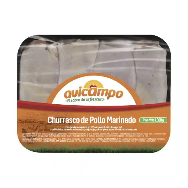 Avicampo Churrasco de Pollo Marinado