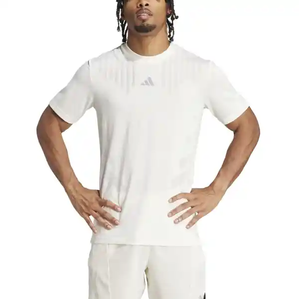 Adidas Camiseta Hiit Airchi Tee Para Hombre Blanco Talla S
