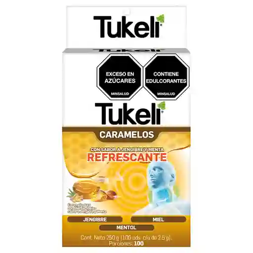 Tukeli Caramelo de Jengibre Menta Miel