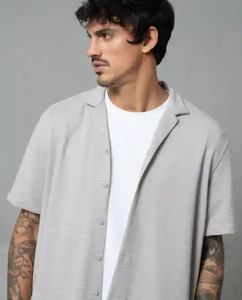 Camisa Hombre Beige Talla L 111G004 Rifle