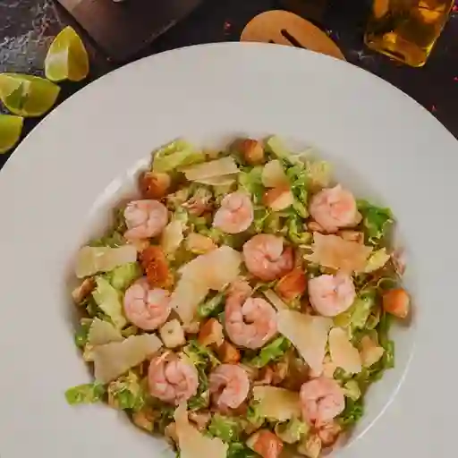 Ensalada Cesar con Camarón