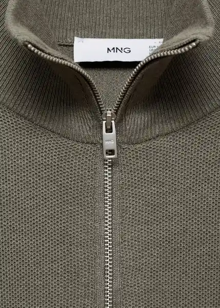 Buzo Jersey Tenp Oliva Talla L Hombre Mango