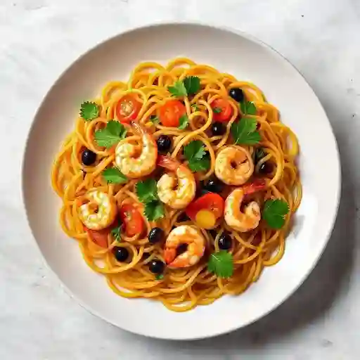 Chowmein Con Camarones