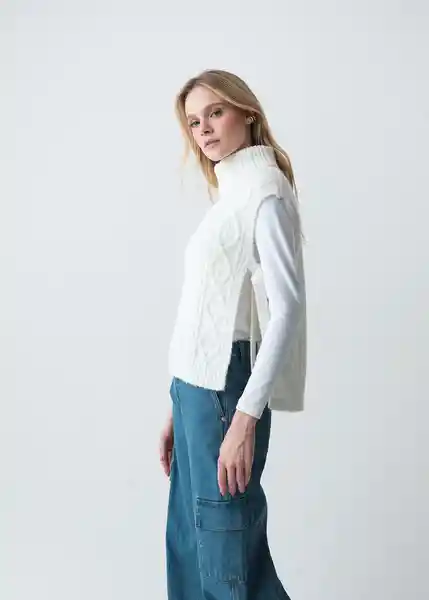 Tejido Mujer Crudo Marfil Claro Talla L 083G055 Naf Naf