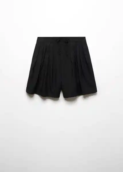 Short Perseo Negro Talla 36 Mujer Mango