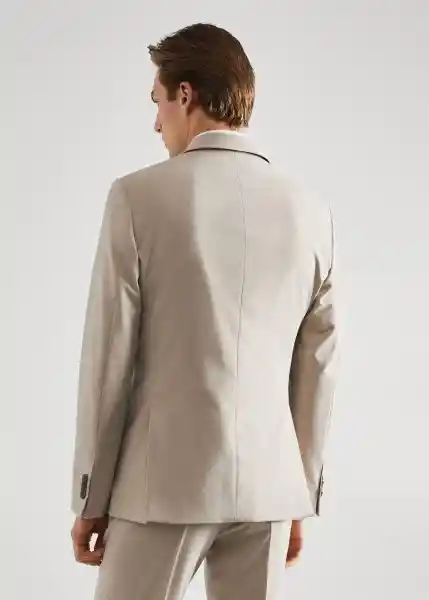 Blazer Americana Brasilia Beige Talla 56 Hombre Mango