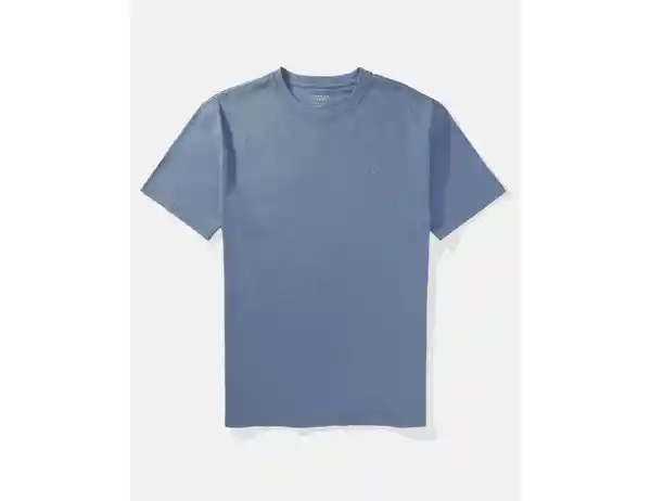 Camiseta Hombre en Azul Talla MEDIUM American Eagle