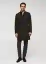 Abrigo Funnel Marrón Talla M Hombre Mango