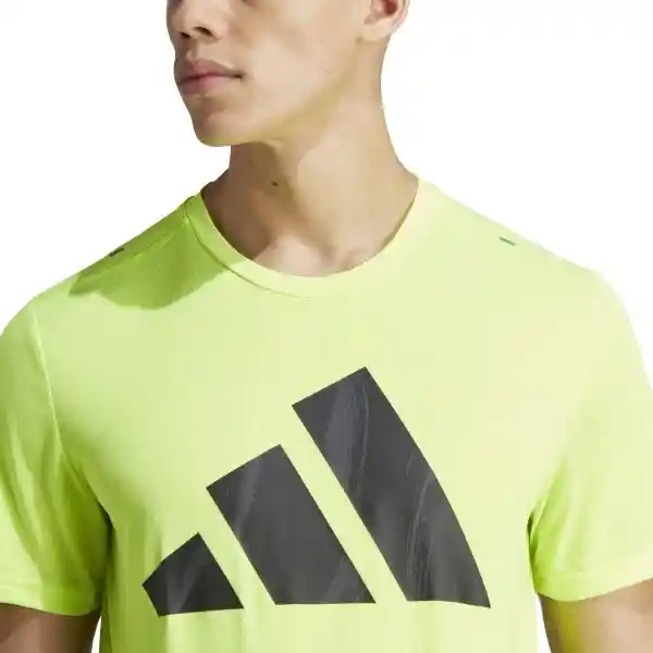 Adidas Camiseta Run it Bos Tee Para Hombre Verde Talla L