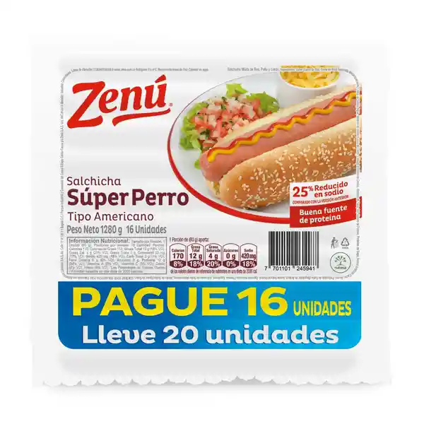 Zenú Salchicha Súper Perro