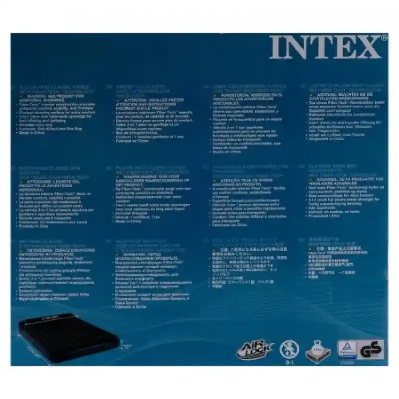 Intex Colchón Inflable Queen con Almohada