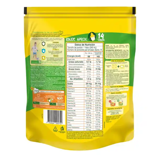 Alimento lácteo KLIM 3+ x 500g