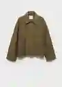 Sobrecamisa Swiss Khaki Talla M Mujer Mango
