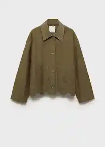 Sobrecamisa Swiss Khaki Talla M Mujer Mango