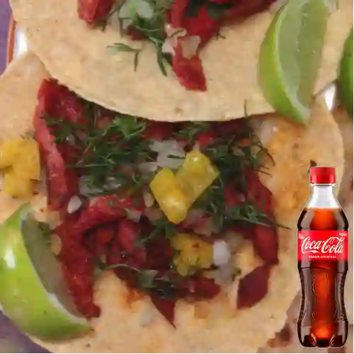 Combo Tacos de Pastor +Cocacola Orig 400ml