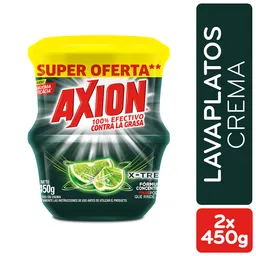 Lavaplatos en Crema Axion Xtreme 2und x450g