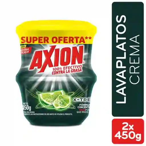 Lavaplatos en Crema Axion Xtreme 2und x450g