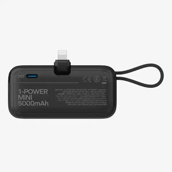 Momax Batería Ligera Lightning Negro 5000mah