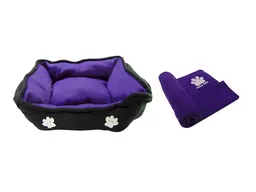 Cama Doble Faz Grande + Cobija Térmica Grande Morado