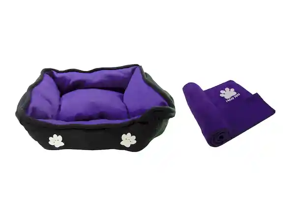 Cama Doble Faz Grande + Cobija Térmica Grande Morado