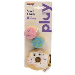 Petstages Juguete Gato Donut 3 Pack