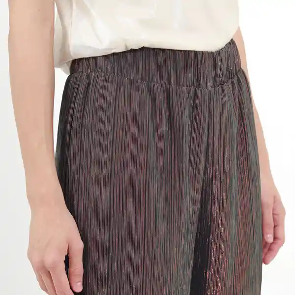 Pantalón Tiro Alto Bota Flare Negro Talla 10 - 587297