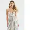 Vestido Longstripes Dress Crudo Coxal Claro Talla S Chevignon