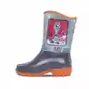 Disney Botas de Lluvia Toy Arif Para Niño Gris y Naranja T. 30