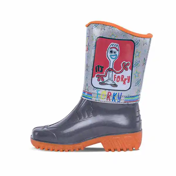 Disney Botas de Lluvia Toy Arif Para Niño Gris y Naranja T. 30