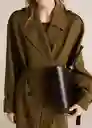 Abrigo Trench Adelaida Khaki Talla M Mujer Mango