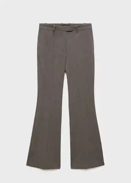 Pantalón Emma Gris Talla 42 Mujer Mango