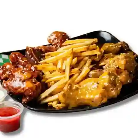 12 Trozos de Costillitas + Papas Fritas