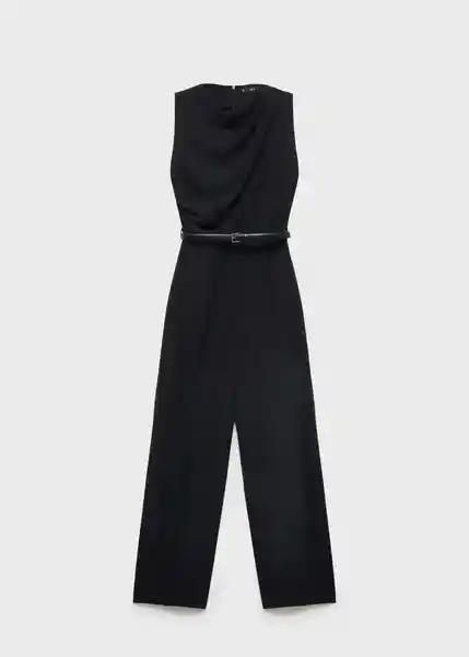 Enterizo Mono Martuki Negro Talla L Mujer Mango