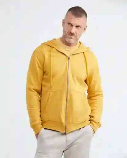 Zipper Basic Hoodie Amarillo Cosecha Oscuro Talla S Hombre Chevignon