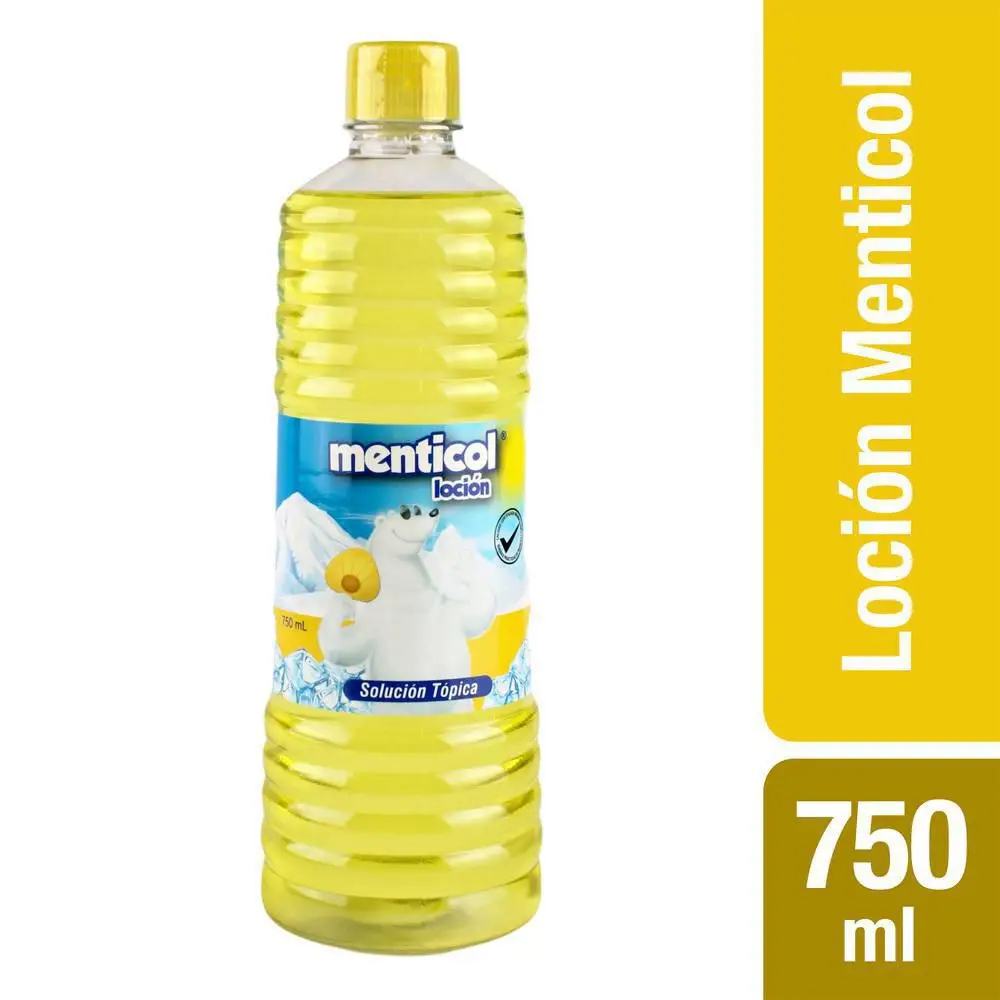 Menticol Loción Amarillo Tapa 750 Ml