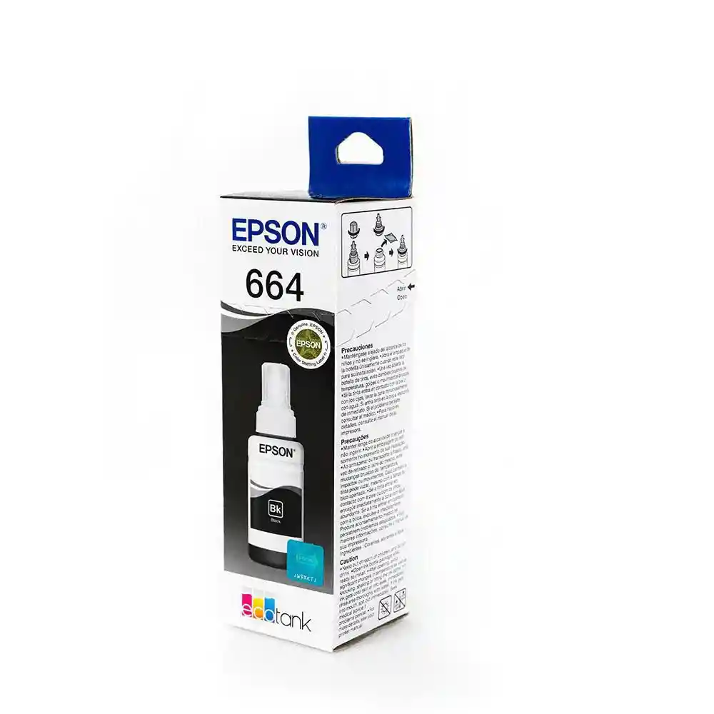 Epson Tinta Para Impresora Color Negro 664