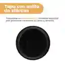 Vaso Acero Asa Dots Negro 500 mL Miniso