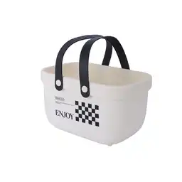 Organizador Plástico de Cesta Para Baño Miniso