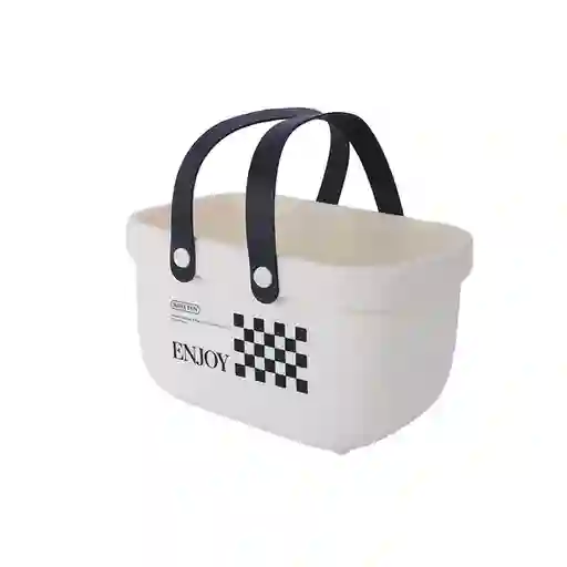 Organizador Plástico de Cesta Para Baño Miniso
