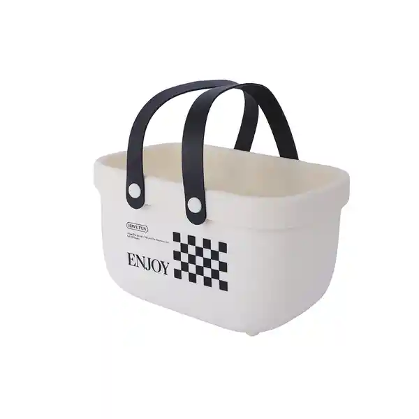 Organizador Plástico de Cesta Para Baño Miniso
