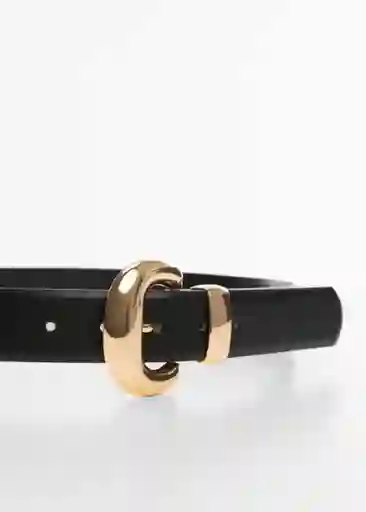 Cinturón Apen Negro Talla M Mujer Mango