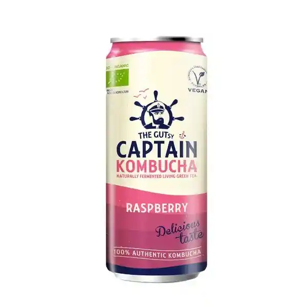 Gutsy Captain té Kombucha Frambuesa