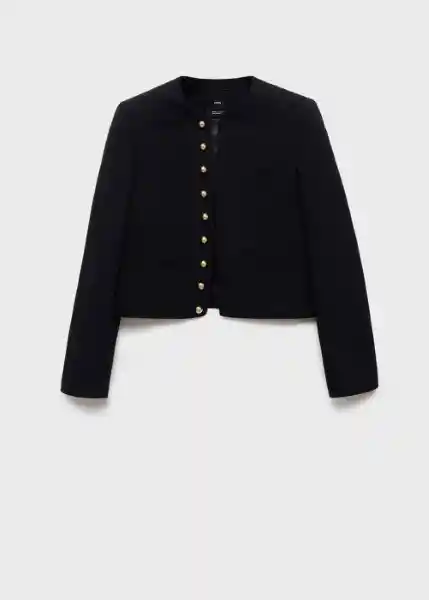 Chaqueta Grace Negro Talla M Mujer Mango