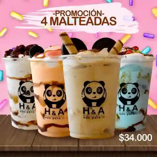 4 Malteadas