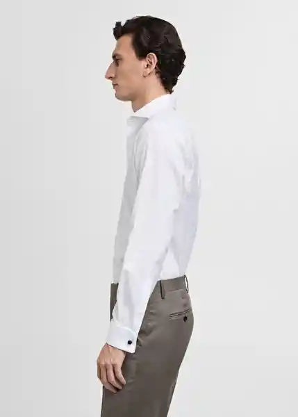 Camisa Bruce Blanco Talla S Hombre Mango