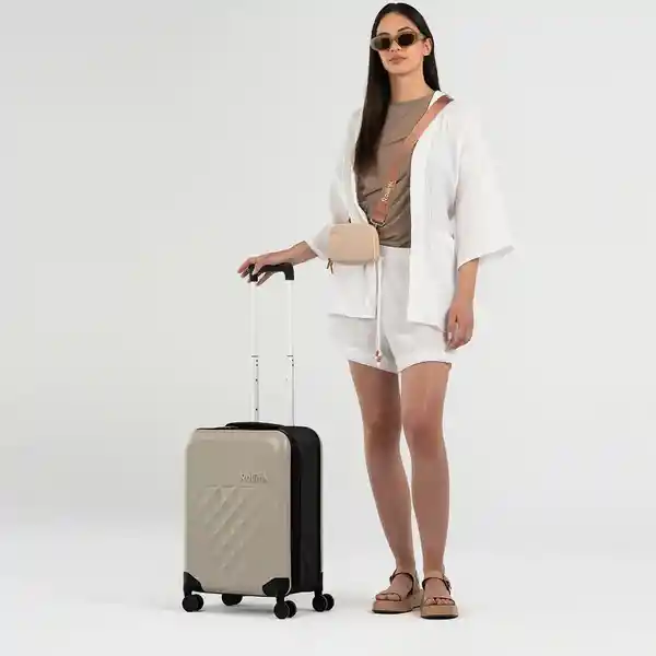 Rollink Maleta Carry on Flex Gris Pequeño 360