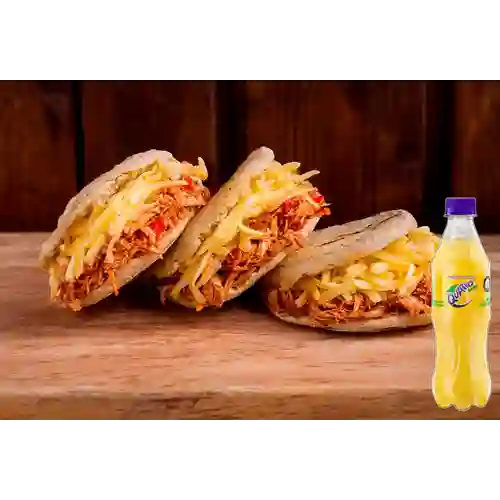 Combo Arepa Rellena 2 + Quatro Original 400ML